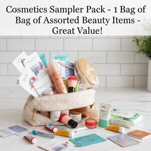 133. Cosmetics Sampler Pack – 1 Bag of Assorted Beauty Items – Great Value!